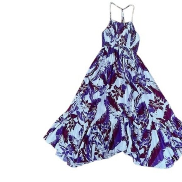 Intimately Free People Womens Heat Wave Maxi Dress Purple Tropical Floral S - Picture 3 of 3